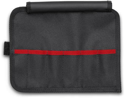 KNIPEX Werkzeug-Rolltasche, 00 19 92 V01 LE | Geeignet für isolierte Pinzetten, 5 Fächer, 90 mm