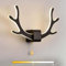 ANKBOY Wandlampe mit Schalter Innen Moderne LED Wandleuchte Schlafzimmer 8W Nachttisch Wandbeleuchtung aus Metall und Acryl Einstellbare Farbtemperatur, Schwarz
