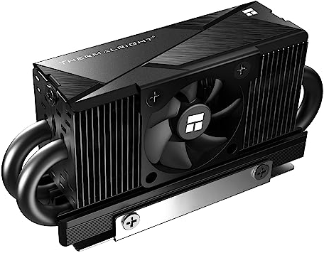 Thermalright HR10 2280 Pro Refroidisseur de SSD, dissipateur de chaleur double face,Transporte des tapis de silicone de 14,8W/m.k,Comprend 4 caloducs,Refroidisseur de SSD de bureau 2280