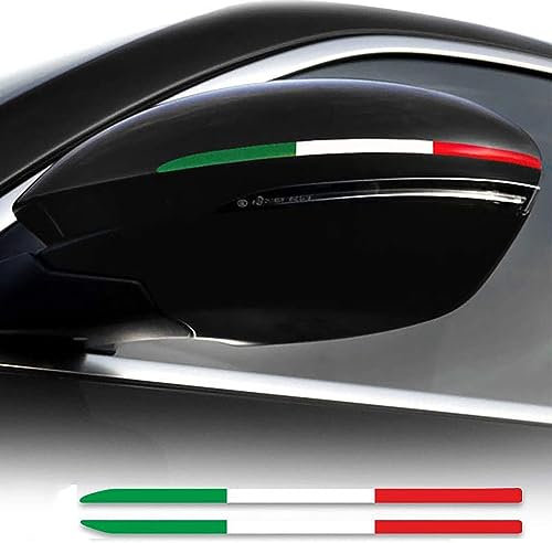 Tricolor Auto Rückspiegel Dekoration Girlande Aufkleber für Alfa Romeo Giulia Stelvio 147 159 Giulietta Modifikation Zubehör