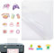 20 Blatt Bedruckbare Klebefolie Transparent, Bedruckbare Klebefolie, Rub On Folie zum Bedrucken, A4 Selbstklebende Folien, Stickerpapier zum Bedrucken,Aufkleber Druckerpapier für Tintenstrahldrucker