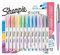 Sharpie S-Note Textmarker | Teils Kunstmarker, teils Textmarker zum Zeichnen, Schreiben und mehr | Pastellfarben | 12 Stück + Parker Jotter Pen (blaue Tinte)