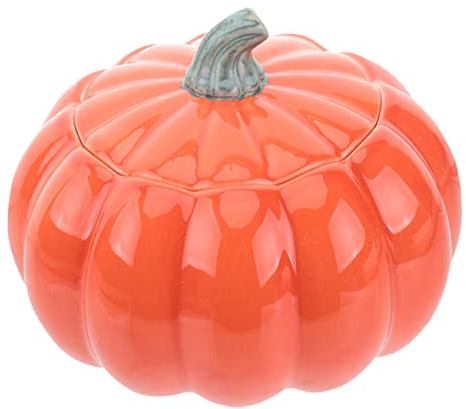 Hoement Ciotola a Forma di Zucca da 150 Ml in Ceramica per Stoviglie Cotte a Vapore per Nidi di Uccelli Yogurt Frutta Dessert Insalata