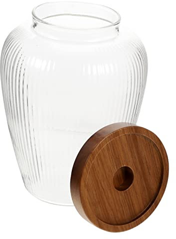 Grain Jar，Recipientes de preparación de comidas Tarro de vidrio Contenedor de café Tanque de almacenamiento de granos Frascos de dulces Frascos de boticario con tapas Contenedores de buffet de dulces