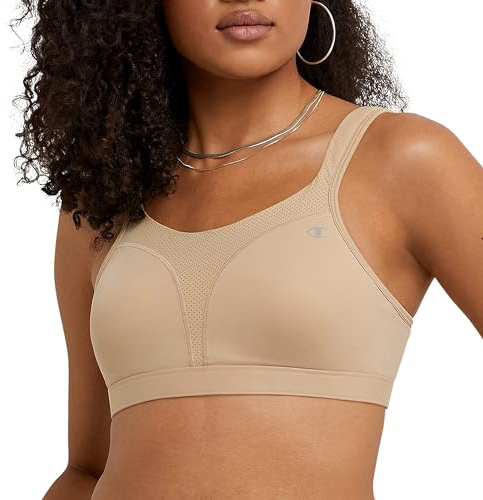 Champion Damen Sport-BH Spot Comfort Full Support Sports Bra, Nude, 85D