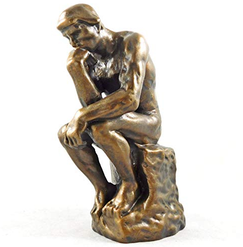The Thinker after Rodin Ornament Bronzefigur le Penseur Mouseion | RO01