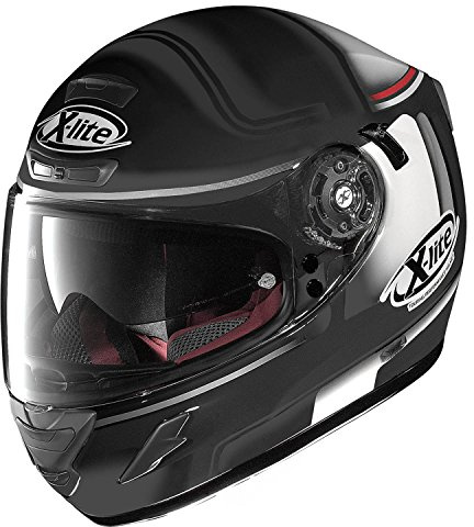 X-lite X-702GT OFENPASS - Casco integrale da moto, in fibra composita, taglia M, colore: Nero opaco