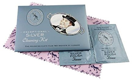 Exceptional Silver Jewelry Cleaning Set Cloth Sachets Cleaners Care Kit- 5 x7 inch Town Talk UK