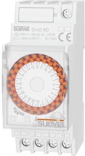 Suevia Timer für Hutschiene Betriebsspannung 230V Dino RD 1 Wechsler 16A 250V/AC Tage
