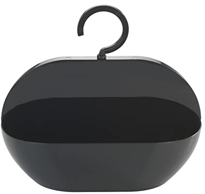 WENKO Duschcaddy Cocktail Schwarz - Duschregal, Aufbewahrungskorb, Polystyrol, 26 x 23 x 9 cm, Schwarz, 23 x 9 x 26 cm