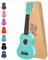 Strong Wind Sopran-Ukulele, 53,3 cm, Lindenholz-Ukulele für Anfänger, vier Saiten, hawaiianische Gitarre, Ukulele für Erwachsene und Jugendliche (hellblau)