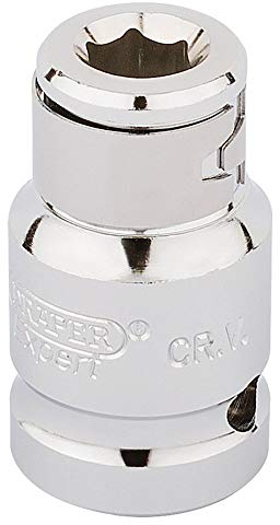 Draper 16810 1/2-Inch Square Drive Bit Holding 5/16-Inch Socket