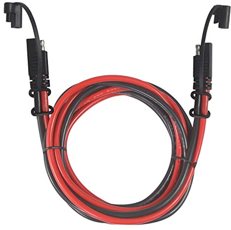 KUNCAN 3FT Heavy Duty DC Power Extension Cable with Sae Connectors and Dust Cap