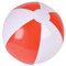amscan 9903661 Aufblasbarer Strandball, Rot/Weiß, 1 Stück
