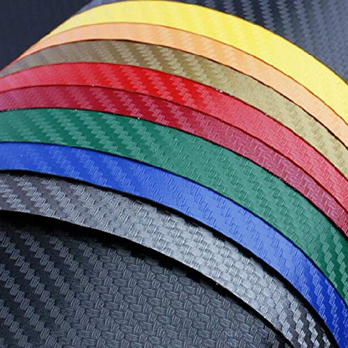 Brussels08 Rouleau de film autocollant imperméable en fibre de carbone pour voiture, 127 x 10 cm, pour l'extérieur et l'intérieur de la voiture, pour PC, moto, vélo - Gris