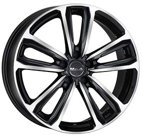 1 CERCHIO IN LEGA MAK MAGMA 6,5X16 4X100 ET45 C.B.72 BLACK MIRROR