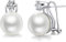Perlenohrringe Silber 925 Perlen Ohrringe Stecker Sterling Silber Weisse Perle Ohrstecker FÜr Damen Frauen MÄdchen Hypoallergen Ohrringe