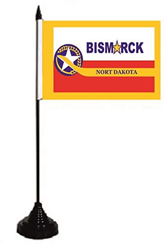 U24 Tischflagge Bismarck City Fahne Flagge Tischfahne 10 x 15 cm