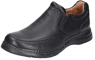 Clarks Men's Un Brawley Step Loafers, Mahagoni, Trommelleder
