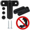 Akyandoo Fenstersicherung Fensterschloss Fensterriegel Einbruchschutz Kindersicherung NEU 5 x Fenstersicherung Schwarz - Black