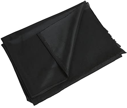 Lautsprecher-Grilltuch, Atmungsaktiver, Wasserdichter, Staubdichter Polyester-Lautsprecher-Mesh-Gewebeschutz für die Lautsprecherreparatur, 55,1 X 35,8 Zoll (Schwarz)