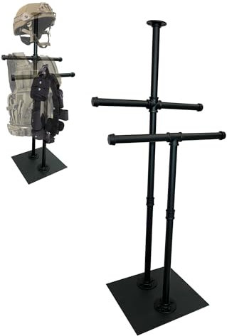 TYTAMMON Hold Up To 200 lbs All Metal Tactical Gear Stand Body Armor Stand Plate Carrier Holder Stand Body Armor Stand Display Tactical Gear Tree Police Gear Holder Police Gear Rack