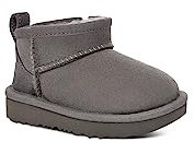 UGG Unisex - Stivale da bambino T Classic Ultra Mini Fashion, Grigio, 25.5 EU