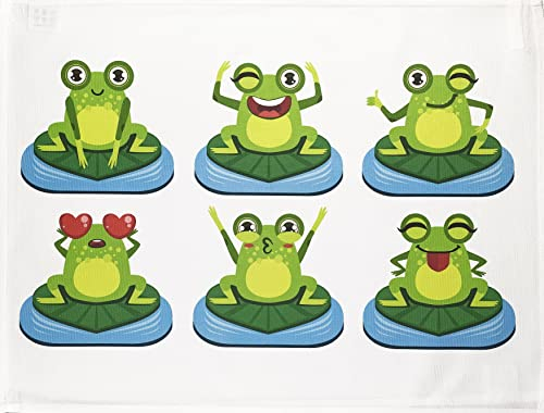 Half a Donkey It's a Frogs Life Geschirrtuch, groß, Baumwolle