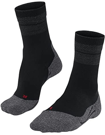 FALKE Damen TK Stabilizing Wandersocken atmungsaktive schnelltrocknende klimaregulierende geruchshemmende Wolle Funktionsmaterial mittelstarke Polster stabilisierend Kompression antiblasen 1 Paar