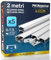 Profilo in Alluminio per Strisce LED Piatto - Pacco da 5 profili da 2m (Totale 10m) - Copertura opaca