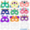 Landifor 24 Stück Monster Maske zum Ausmalen Kinder Monster Masken Bastelset leere Papiermasken bemalen Partymasken Bastelarbeiten für Kinderparty Weihnachten Geburtstag Cosplay Fotoaccessoires