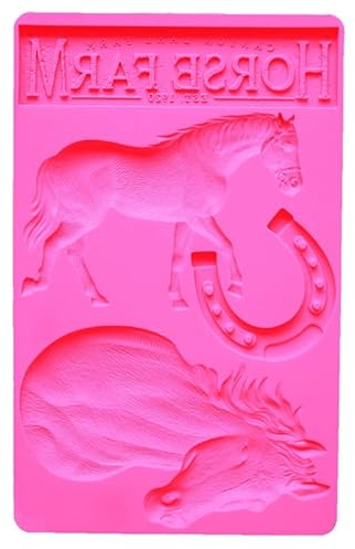 Candy Dekoration Form Rosa Pferd Pferdekopf Geformter Silikon-Fondant-Kuchen Der Form-Werkzeug-Ton-Produktion Umgibt