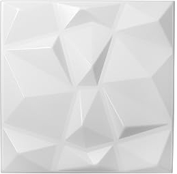 Nord Plus - Wandpaneele aus Styropor 3D Paneele für Decke Dekor Wandverkleidung Paneele (Weißer Diamant, 48)