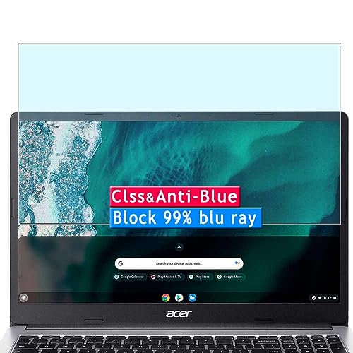 Vaxson Anti Blaulicht 9H Panzer Schutz Glas kompatibel mit Acer Chromebook 315 CB315-4HT 15.6 Laptop Schutzfolie Bluelight Display schutz folie Panzerfolie SchutzGlas folien PanzerGlas