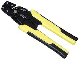 ZILOOK YEJIANGHUA RC-Crimp-Crimpzangen-Werkzeug, passend for Futaba JR JST Servo-Stecker, 14–26 AWG, Draht, gerade, gelb, schwarz Natural