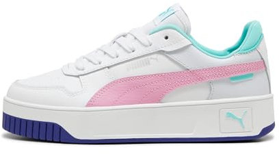 PUMA Carina Street Jr Sneaker, White Mauved Out Mint, 37 EU