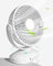 KASYDoFF Portable Desk Fan, Clip-on USB Rechargeable, 3-in-1 Oscillating & 120° Rotation Mini Fan, 4 Speed & Timer Cooling for Bedroom, Stroller, Travel, Camping