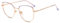 Firmoo Cat-Eye Lesebrille mit Sehstärke 1.5x mit Blaulichtfilter Brille Entspiegelte Vollrand Metallbrille Arbeitsplatzbrille, Blaufilter UV Schutzbrille für Bildschirme