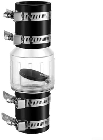 Clapet anti-retour transparent pour un fonctionnement efficace, pinces en acier (3,8 cm)