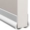 Under Door Draft Excluder Strip, Exterior Interior Door PVC Weather Stripping for Bottom of Door Cushion Front Door Wind Draught Excluder (White)