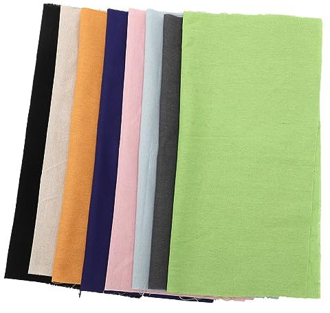 HAWILLOSCH 8 Piezas tela de punto de cruz de colores paños de bordado tela de bordado de algodón tela de costura tela de rejilla tela escocesa tela de algodón para bricolaje telas de rejilla