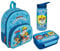 Mochila infantil de la Patrulla Canina para niños, personalizable con nombre, Juego de 1 mochila, botella y fiambrera