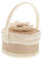 COLLBATH Boîte À Alliances Toile De Jute Pour Mariage Porte-alliances Rustique Boîte Élégante Pour Cérémonie De Mariage Panier Fleuri Pour Filles