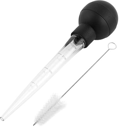 Zuasdvnk Basteur De Cuisine | Injecteur À Viande,Seringue de Cuisine pour Marinade avec Brosse de Nettoyage - Arroser Viandes et Liquides Chauds Accessoires Pratiques