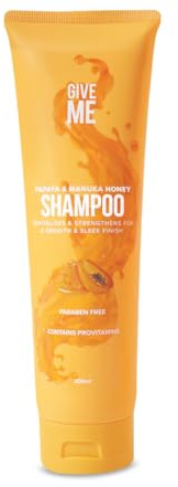 Give Me Cosmetics Shampoo, Papaya & Manuka Honey, Lightweight, Cleanses and Nourishes Dry Hair, Paraben Free, Vegan Friendly