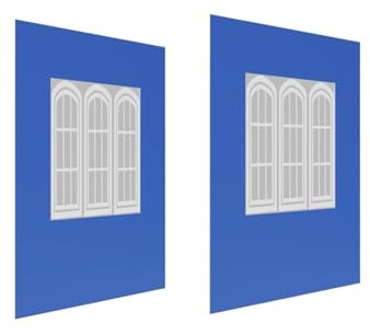 2 Stück Gazebo Seitenwände 3x3 m, Oxford Stoff, mit Kunststoff und Fenstern, geeignet für Garten Pavillon & Outdoor Pavillon, 300x300 cm (Dunkelblau)