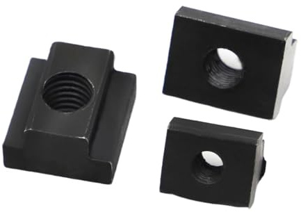 DIN 508, schwarz oxidiert, Güteklasse 8., T-Muttern mit Gewindeschlitz, M6, M8, M10, M12, M14, M16(M12 1pc)