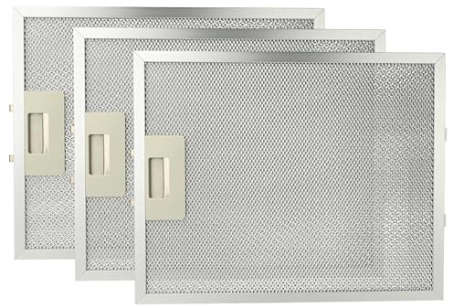 vhbw 3x Filter Metallfettfilter Ersatz für Gorenje 127036 für Dunstabzugshaube - 32 x 25,9 x 0,85 cm, Metall