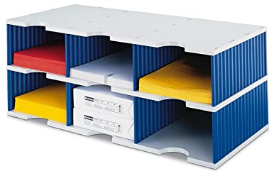styrodoc Sortierstation trio Jumbo mit 6 Fächern/268032238 grau/blau