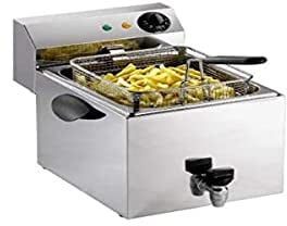 Saro 172-2070 Fritteuse Modell Profri 8 V mit Ablasshahn, 8 L, 3250 W